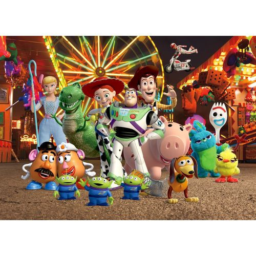 Disney Poster Toy Story Groen, Blauw En Oranje - 160 X 110 Cm - 600677