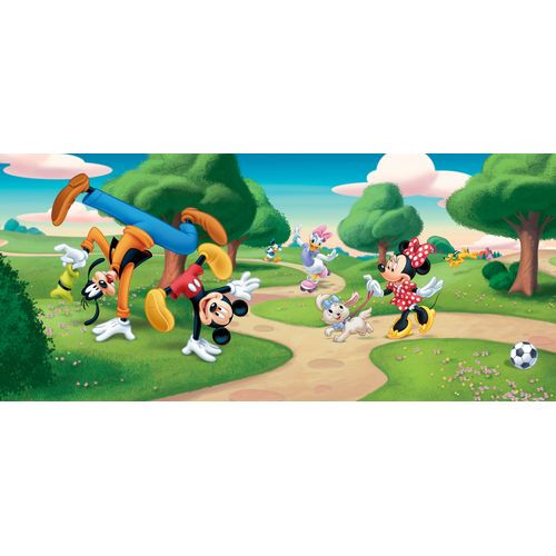 Disney Poster Mickey Mouse Groen, Blauw En Rood - 202 X 90 Cm - 600871