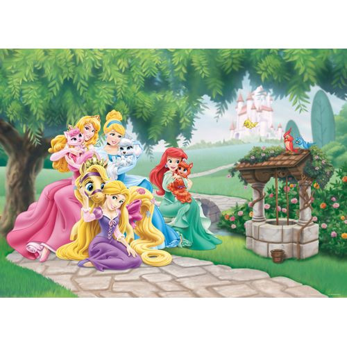 Disney Poster Prinsessen Groen, Geel En Roze - 160 X 110 Cm - 600660