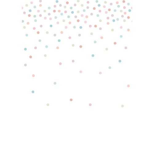 Estahome Fotobehang Confetti Dots Roze, Groen En Blauw - 200 X 279 Cm - 158931