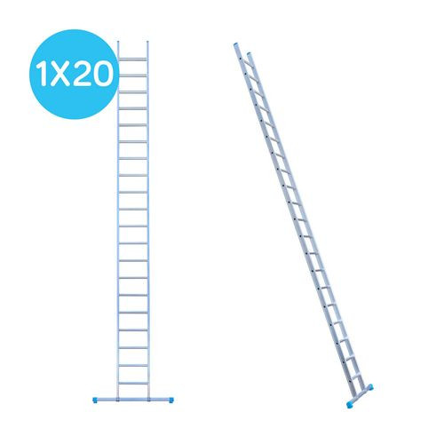 Eurostairs Enkele Rechte Ladder - Lichtgewicht Met 1x20 Sporten