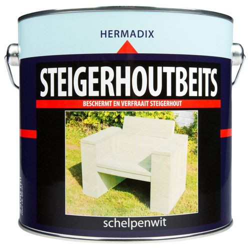 Hermadix Steigerhoutbeits Schelpwit 2,5 Liter