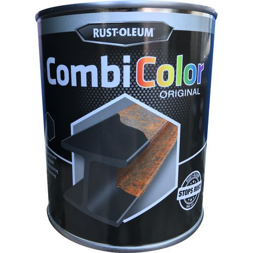 Rust-oleum Combicolor Anti-roest Primer En Afwerking Gehamerd Zwart 750ml