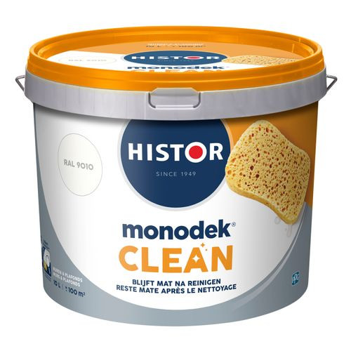 Histor Monodek Clean Muurverf Ral9010 10l