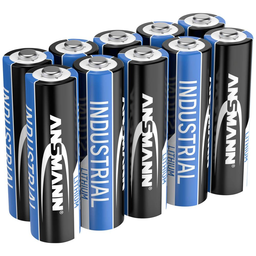 Ansmann Lithium Industrial FR6 AA batterij (penlite) Lithium 3000 mAh 1.5 V 10 stuk(s)