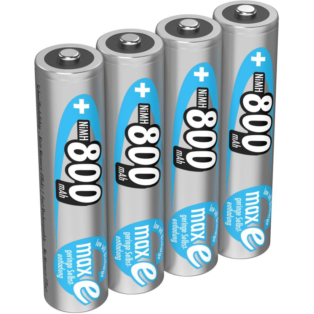 Ansmann maxE HR03 Oplaadbare AAA batterij (potlood) NiMH 800 mAh 1.2 V 4 stuk(s)