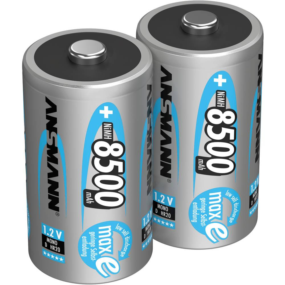 Ansmann maxE HR20 Oplaadbare D batterij (mono) NiMH 8500 mAh 1.2 V 2 stuk(s)