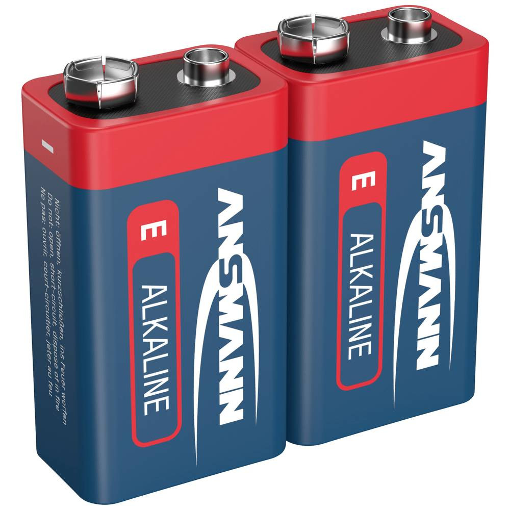 Ansmann 6LR61 Red-Line 9V batterij (blok) Alkaline 9 V 2 stuk(s)