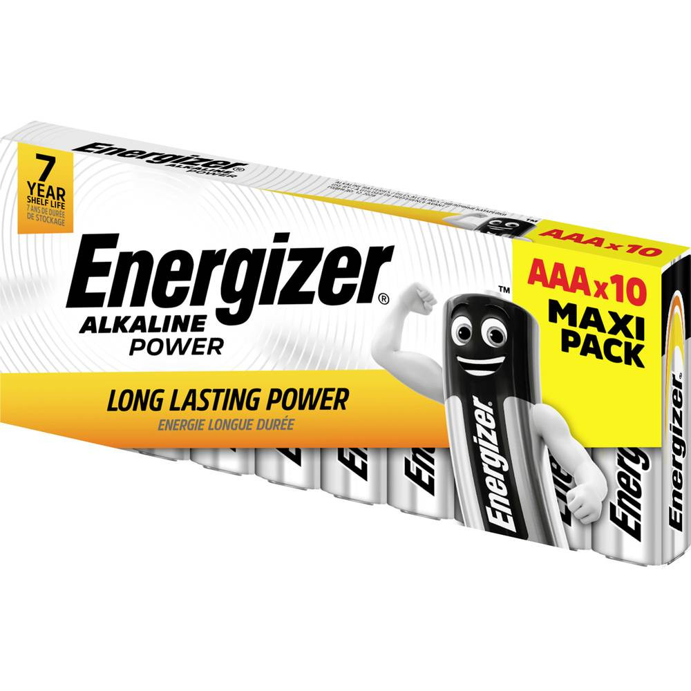 Energizer Power LR03 AAA batterij (potlood) Alkaline 1.5 V 10 stuk(s)
