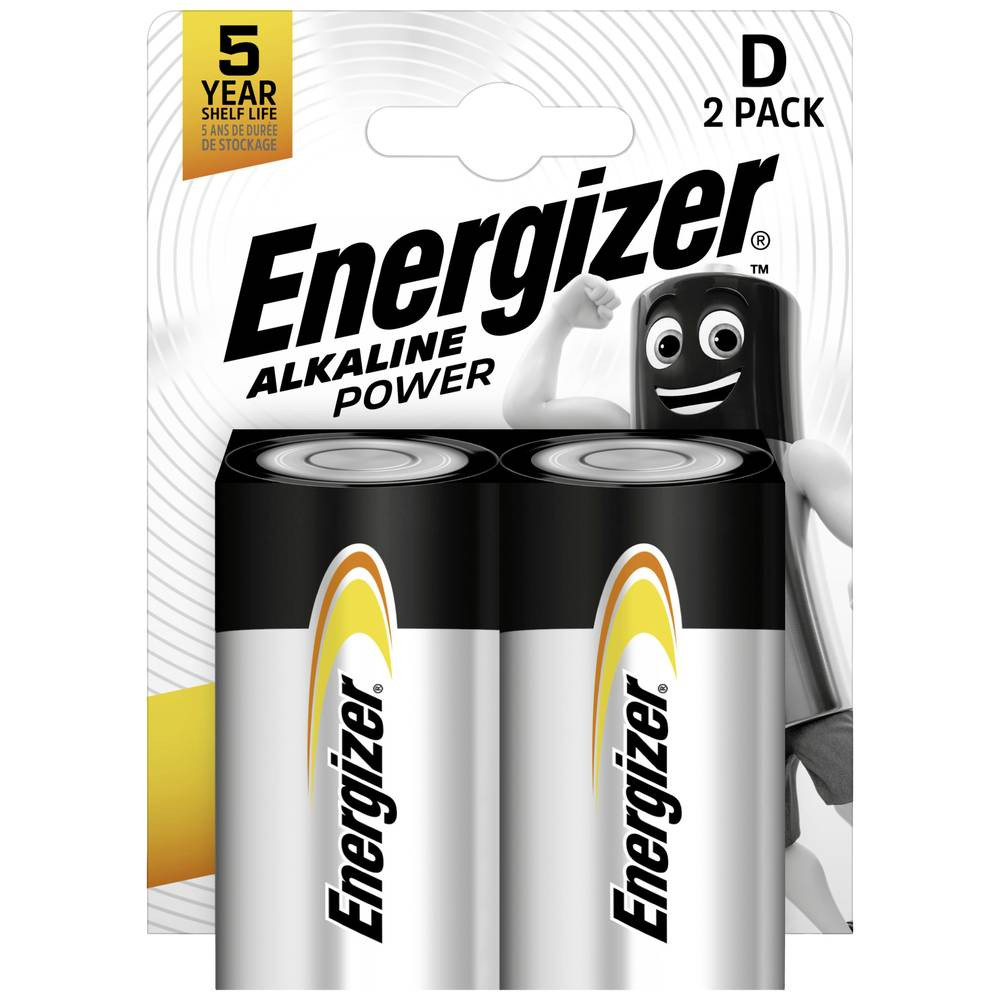 Energizer Power LR20 D batterij (mono) Alkaline 1.5 V 2 stuk(s)