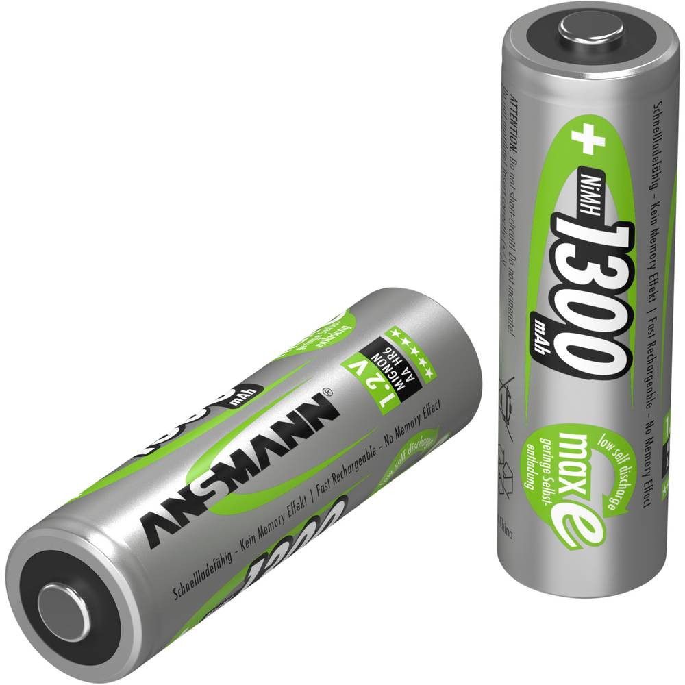 Ansmann maxE HR06 Oplaadbare AA batterij (penlite) NiMH 1300 mAh 1.2 V 1 stuk(s)