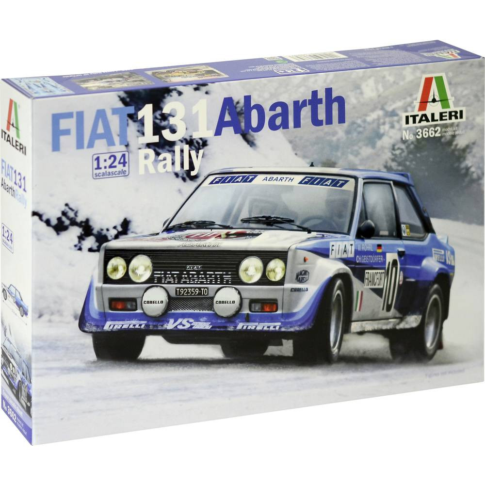 Italeri 3662 Fiat 131 Abarth Rally Auto (bouwpakket) 1:24