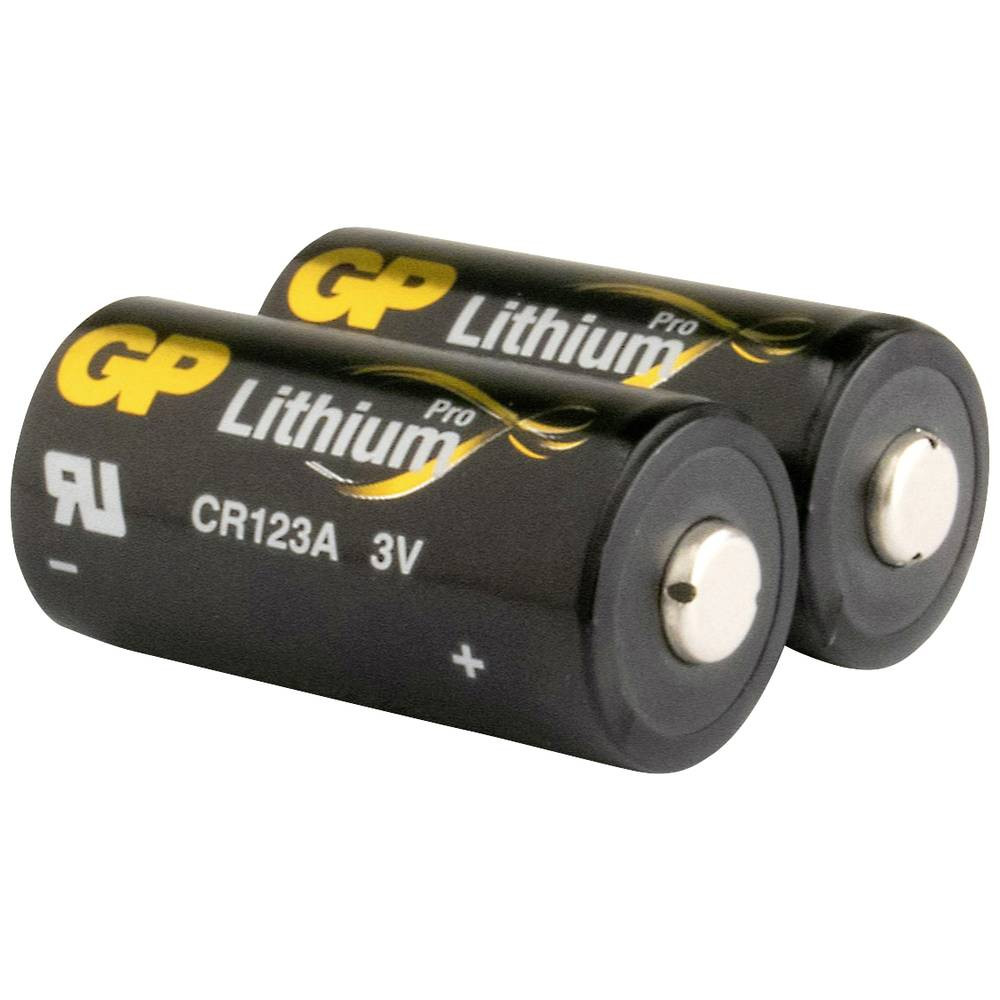 GP Batteries GPCR123APRO476C2 CR123A Fotobatterij Lithium 1400 mAh 3 V 2 stuk(s)