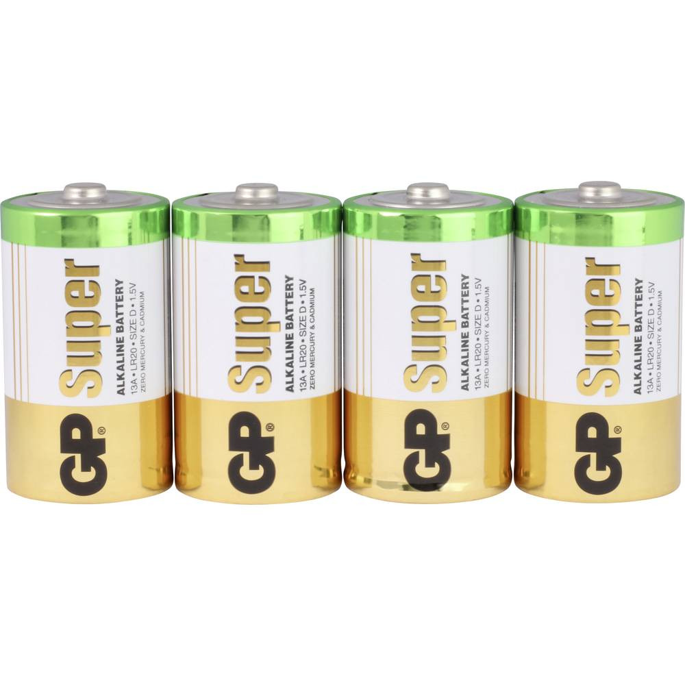 GP Batteries Super D batterij (mono) Alkaline 1.5 V 4 stuk(s)