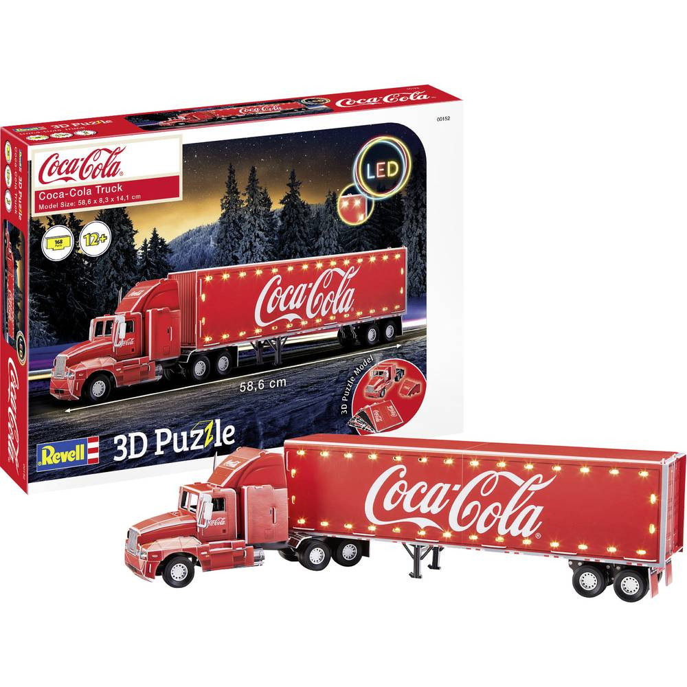 Revell 00152 RV 3D-Puzzle Coca-Cola Truck - LED Edition 3D-puzzel