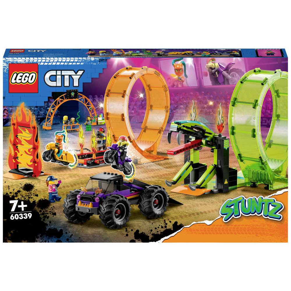 LEGO® CITY 60339 Dubbele looping stuntarena