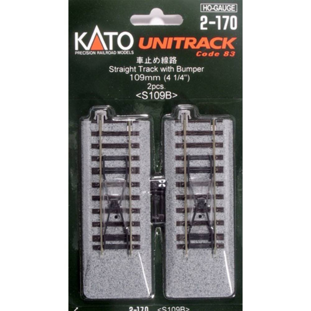 H0 Kato Unitrack 2-170 Eindstuk met stootblok 109 mm 2 stuk(s)