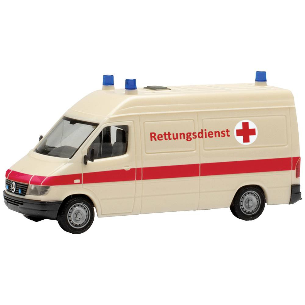 Herpa 097031 H0 Hulpdienstvoertuig Mercedes Benz Sprinter 96 RTW ambulance (Rettungsdienst)