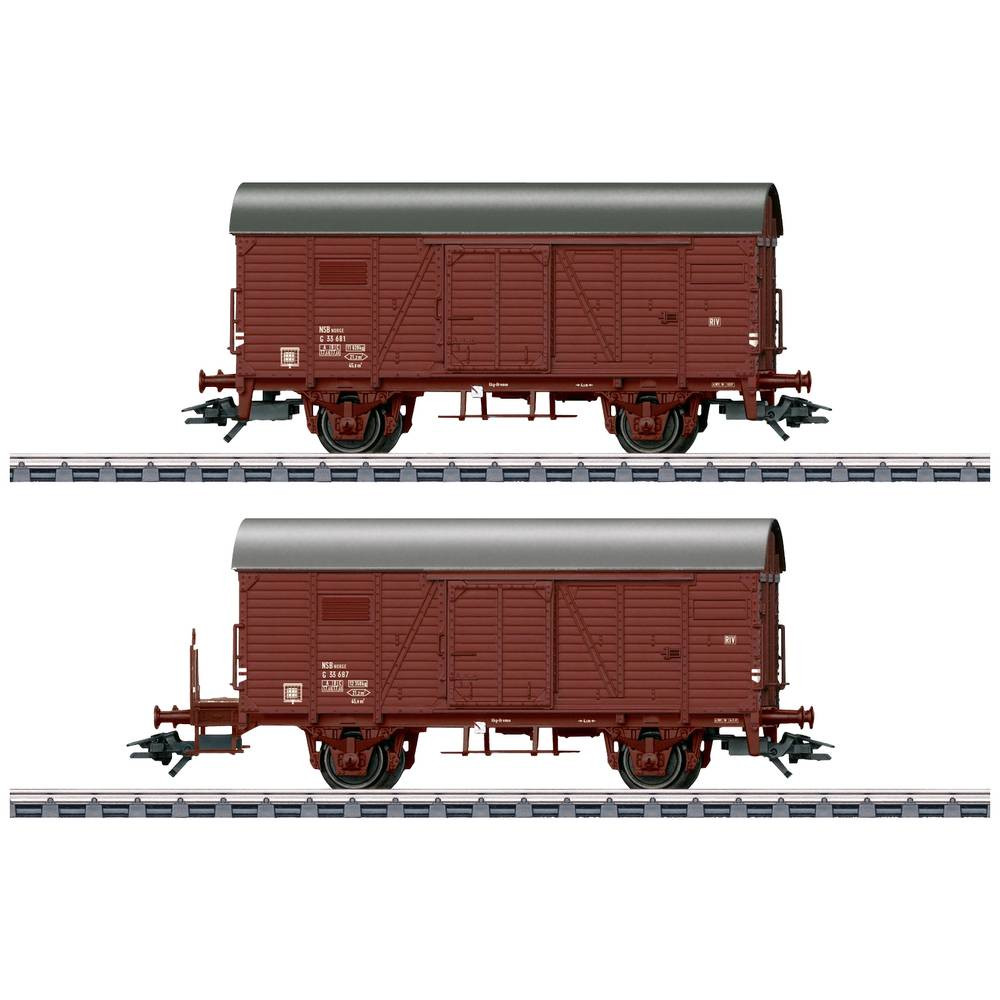 Märklin 46067 H0 2-delige set overdekte goederenwagons Kassel van de NSB