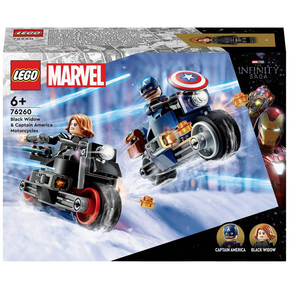 LEGO® MARVEL SUPER HEROES 76260 Black Widows & Captain America motorfietsen