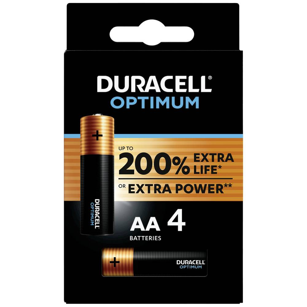 Duracell Optimum AA batterij (penlite) Alkaline 1.5 V 4 stuk(s)