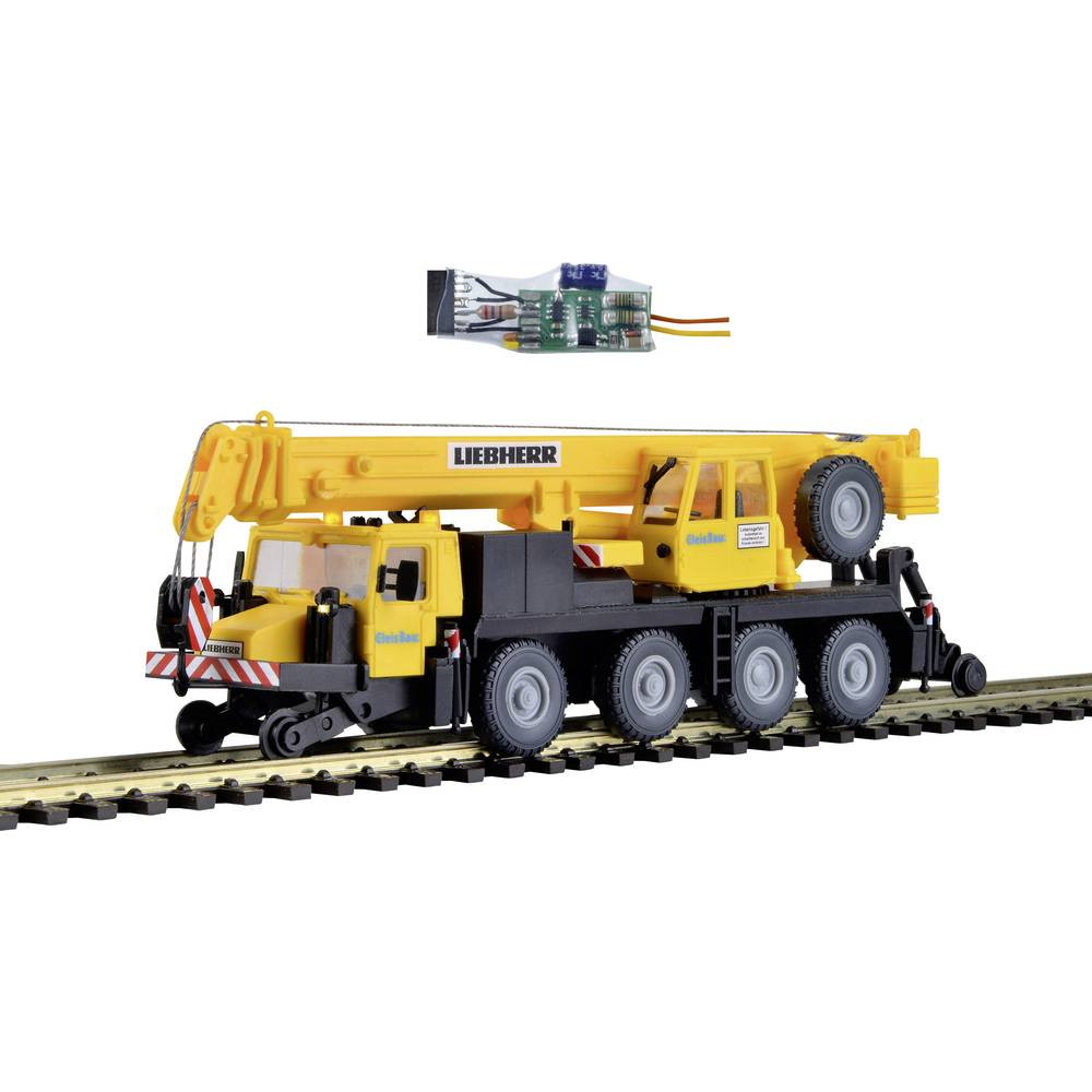 Kibri 10558 H0 Bouwvoertuig Liebherr Mobiele kraan LTM 1050-4 spoorbouw