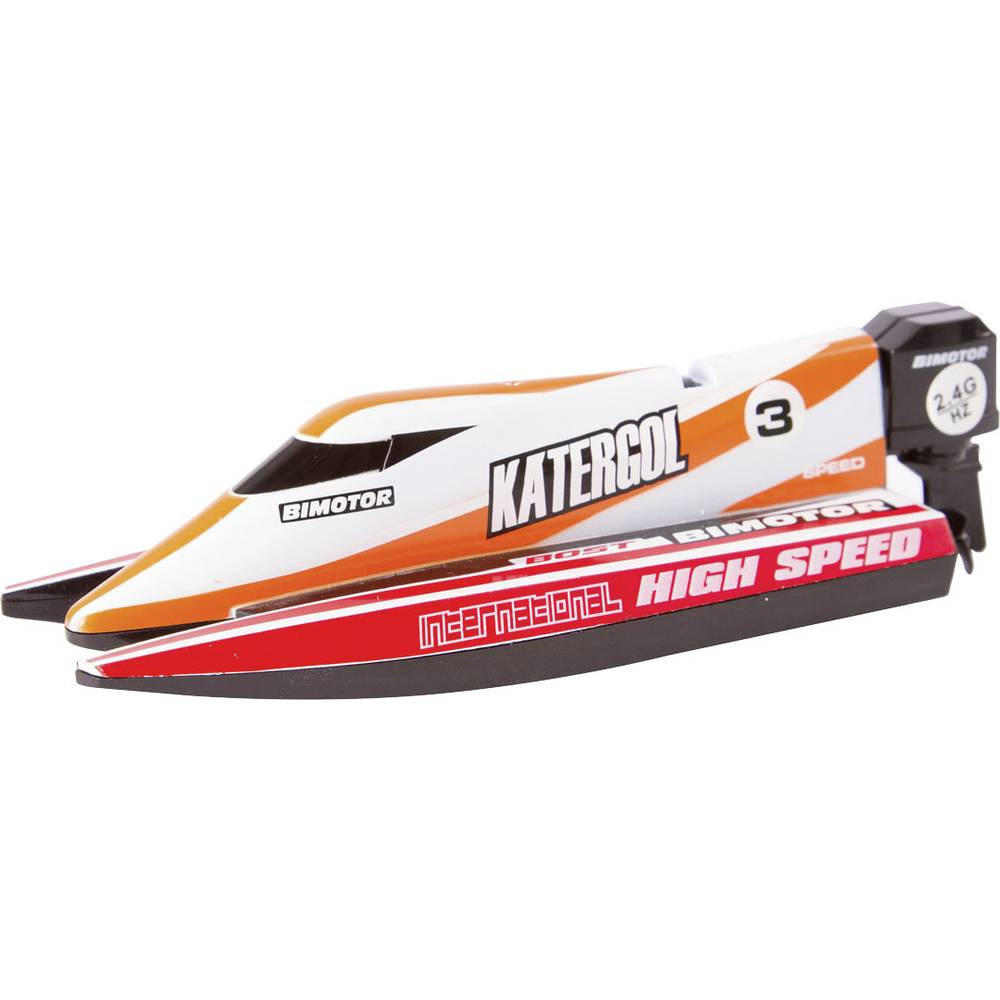 Invento Mini Race Boat Red RC boot voor beginners RTR 140 mm