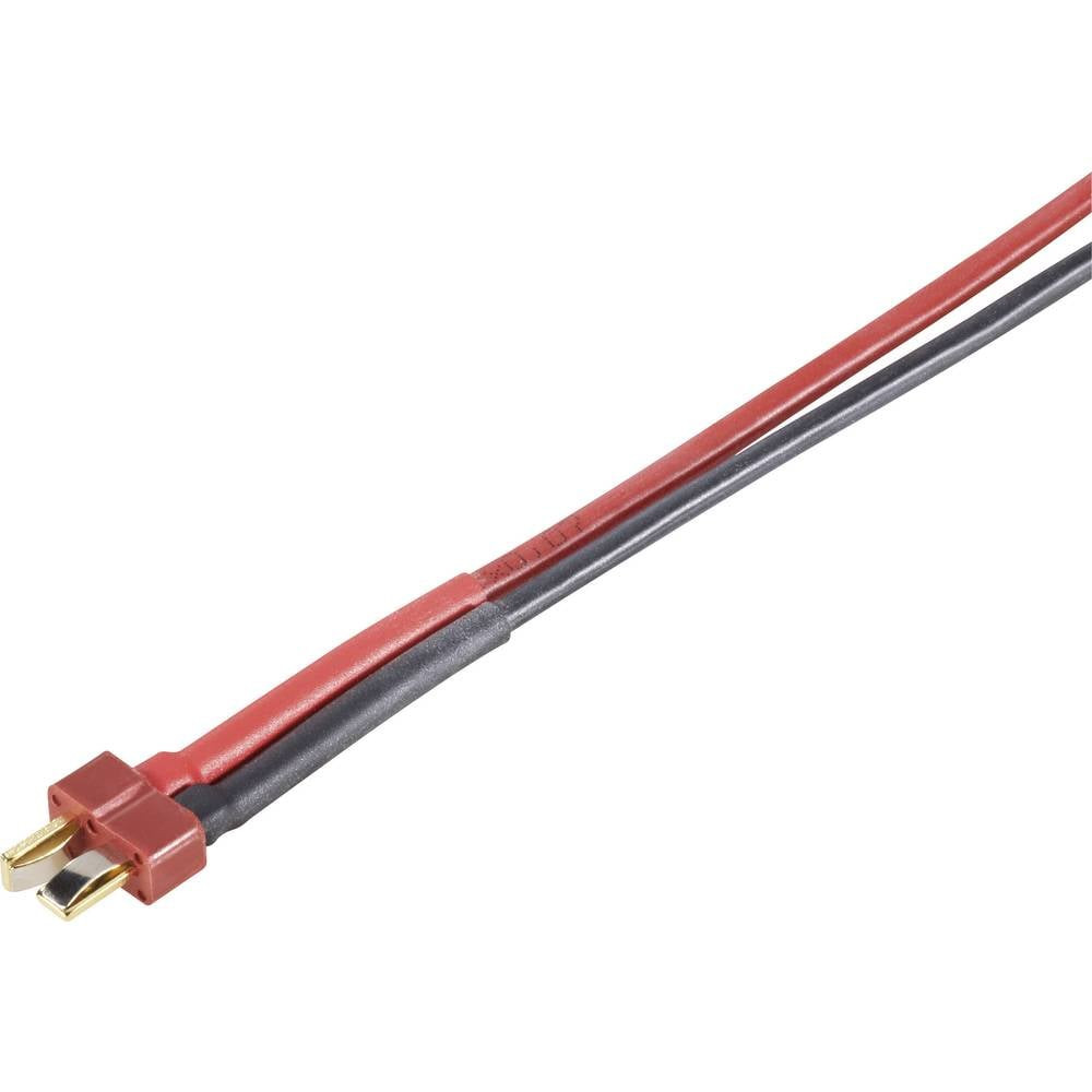 Modelcraft 58528 Accu Kabel [1x T-stekker - 1x Open kabeleinde] 30.00 cm 2.50 mm²