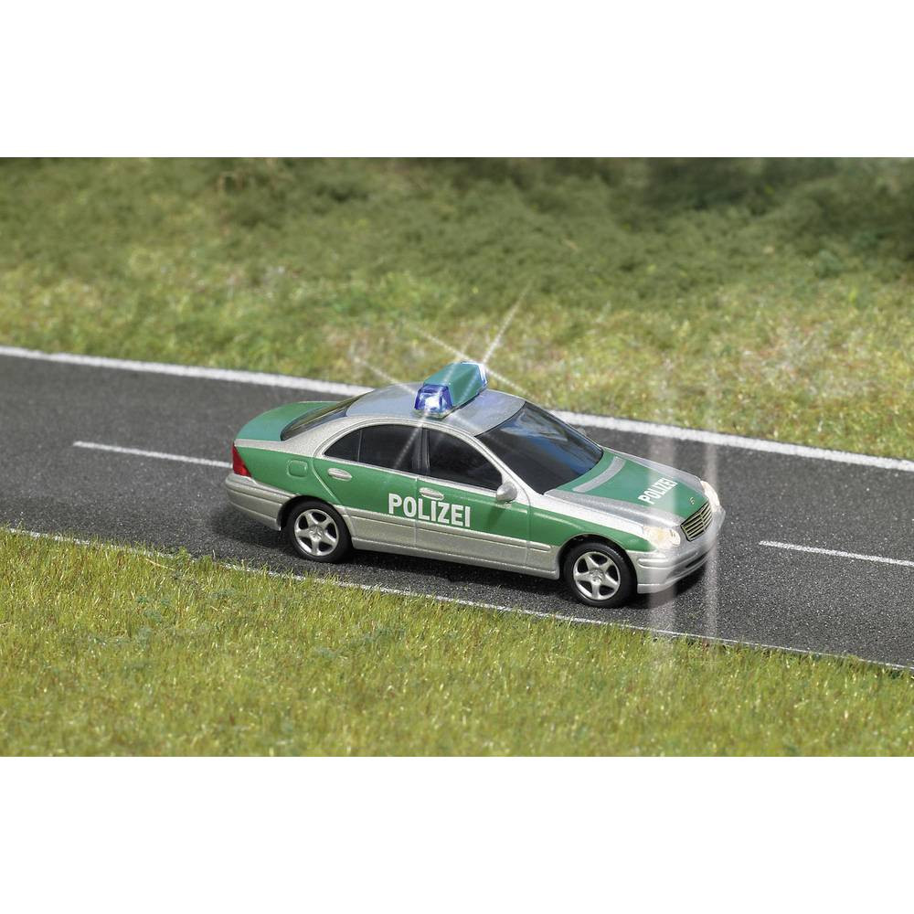 Busch 5630 H0 Hulpdienstvoertuig Mercedes Benz C-klasse politiewagen Polizei