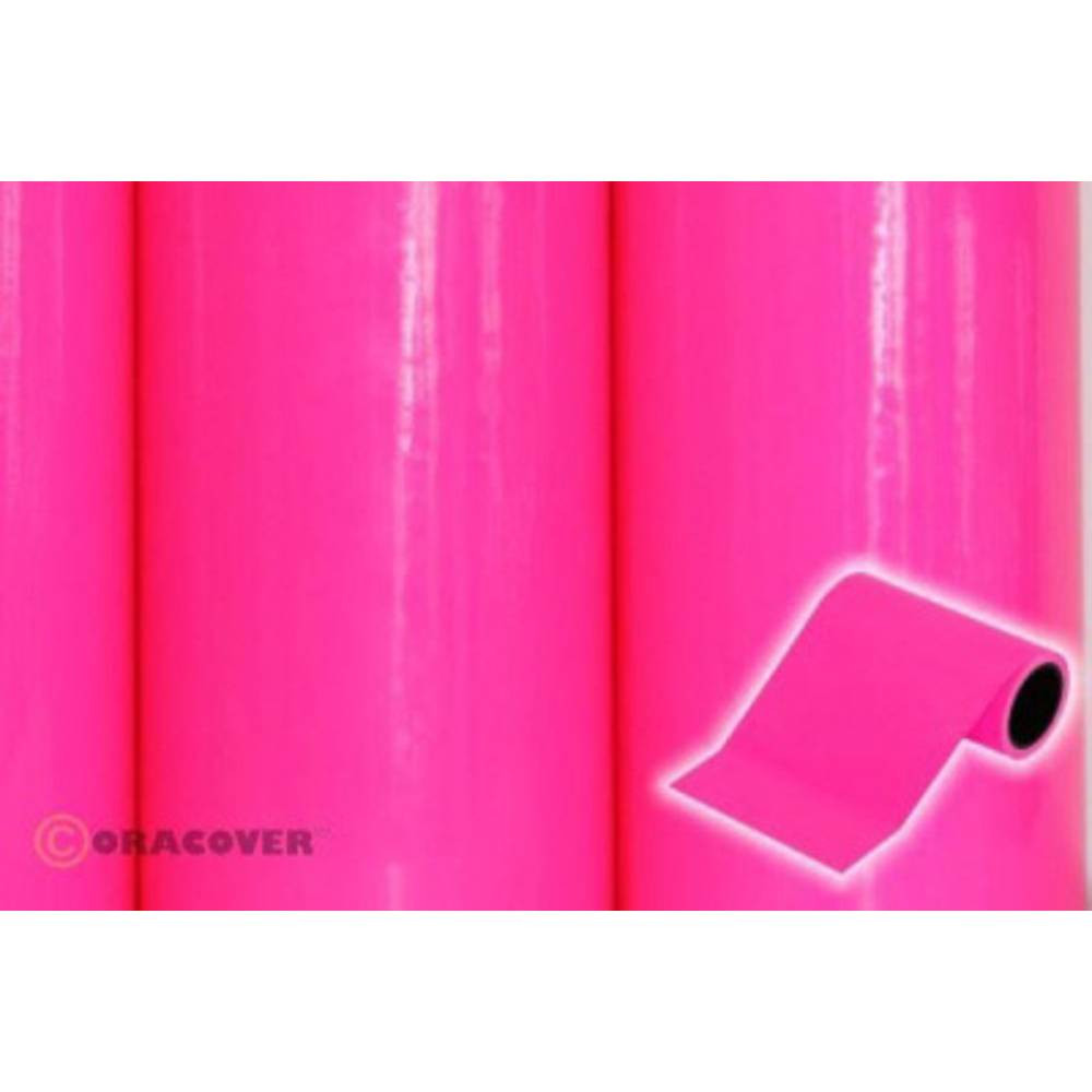 Oracover 27-014-005 Decoratiestrepen Oratrim (l x b) 5 m x 9.5 cm Neon-roze (fluorescerend)