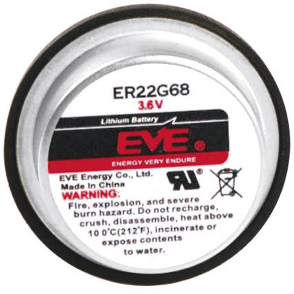 EVE ER22G68 Speciale batterij ER22G68 U-soldeerpinnen Lithium 3.6 V 400 mAh 1 stuk(s)