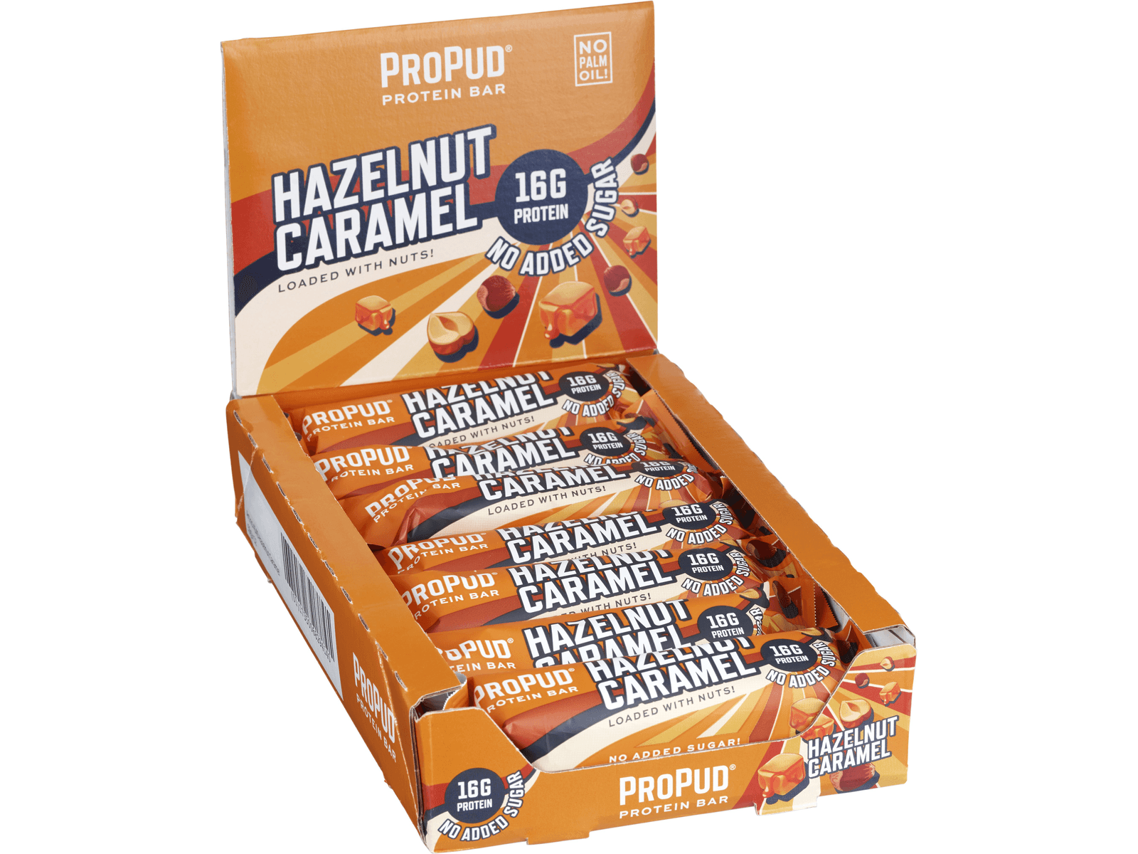 Protein Bar (12-pack) (Hazelnut Caramel - 12 x 55 gram) - PROPUD