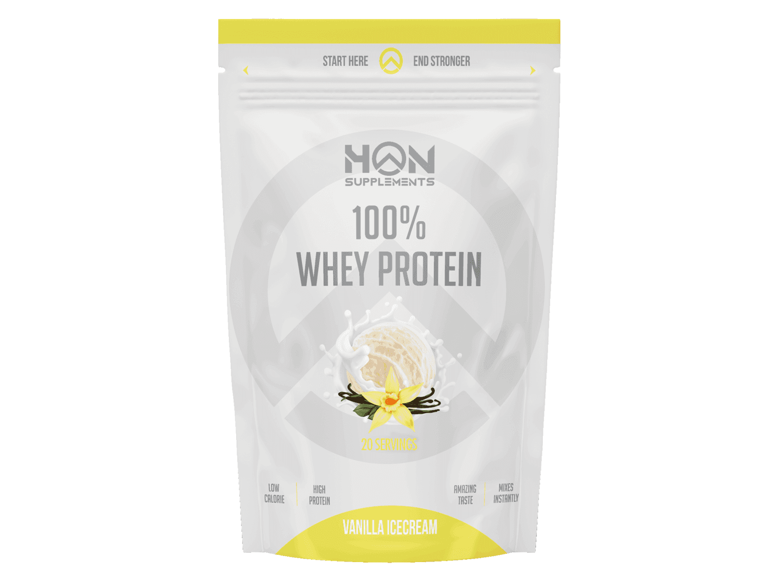 100% Whey Protein (Vanilla Ice Cream - 500 gram) - HON