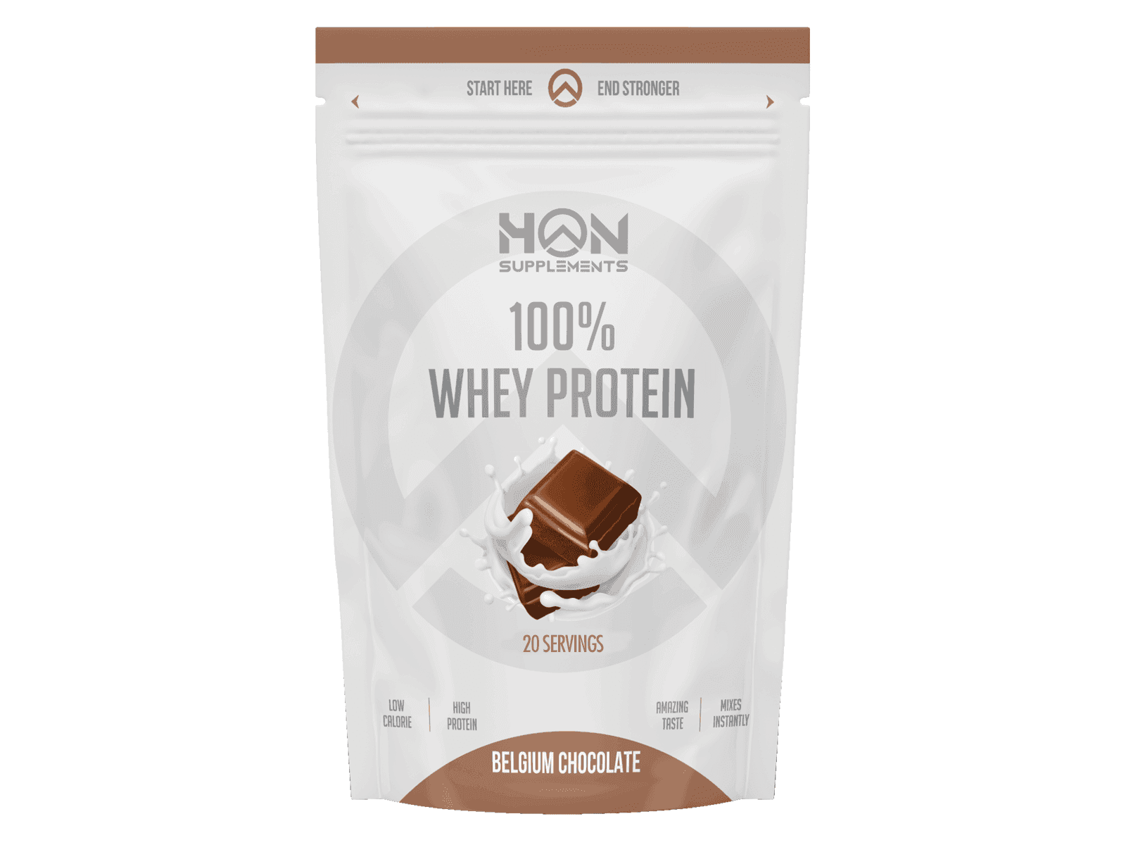 100% Whey Protein (Belgian Chocolate - 500 gram) - HON