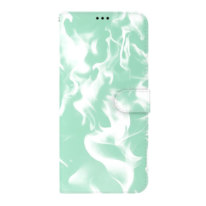 Cloud Mist Patroon Horizontale Flip Leren Case met Houder & Card Slot & Portemonnee voor iPhone 11 (Mint Green)