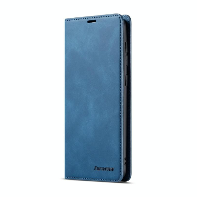 Voor Galaxy A40 Forwenw Dream Series Oil Edge Strong Magnetism Horizontal Flip Leather Case met Holder & Card Slots & Wallet & Photo Frame(Blue)