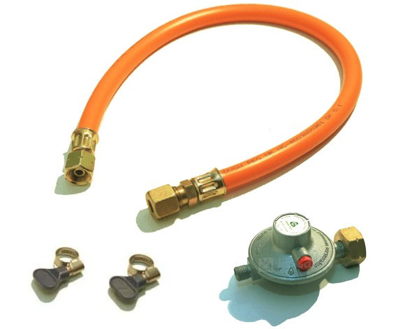 Gas slang Set Universal + Afblaas (50cm) - 30 mBar - 1/4” x ø8mm