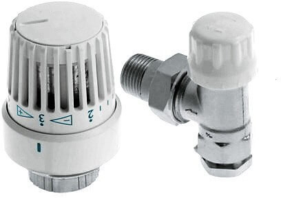 Bonfix Thermostaat radiatorventiel - adaptor haaks - 15mm x 1/2"