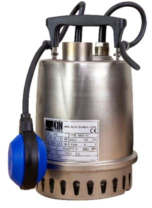 Dompelpomp - KIN pumps HKH 1A comfort - Met drijvende vlotter - RVS - 230 volt (Max. capaciteit 9,6m³/h)