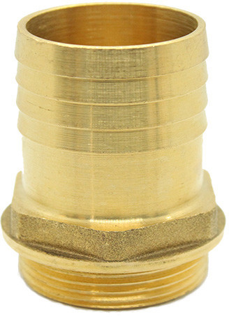 Messing slangtule - 38mm x 1-1/2” - buitendraad