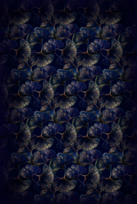 Moooi Carpets - Ginko Leaf Blue - 200x300 cm Vloerkleed