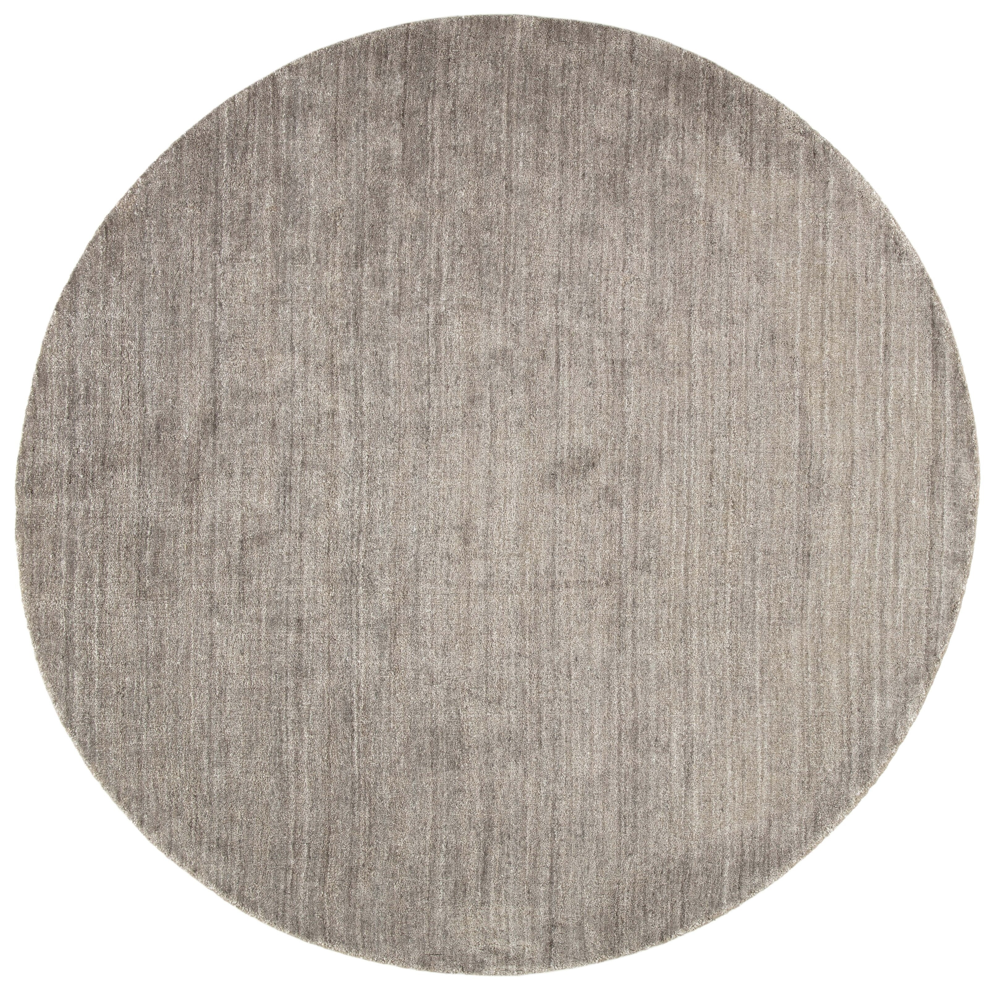 MOMO Rugs - Plain Dust Round Robusto Grey - 200 cm rond Vloerkleed