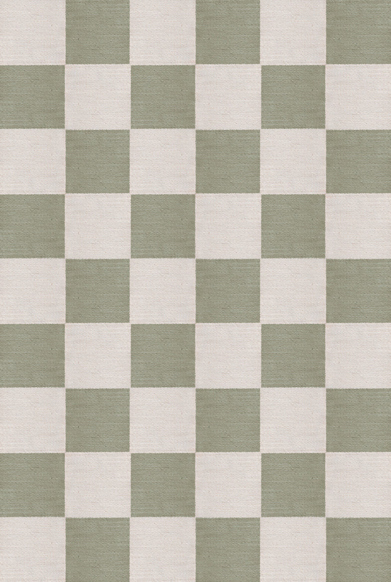 Layered - Vloerkleed Chess Wool Rug Sage - 200x300 cm
