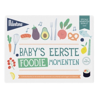 Milestone foto kaart baby's eerste foodie momenten