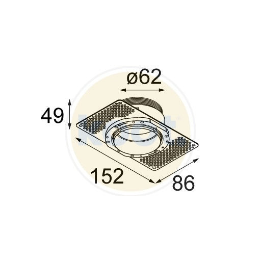 Modular - Recessed ring Ø62