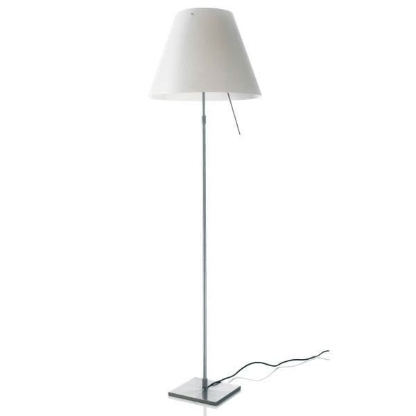 Luceplan - Grande Costanza dimbaar vloerlamp aluminium / wit