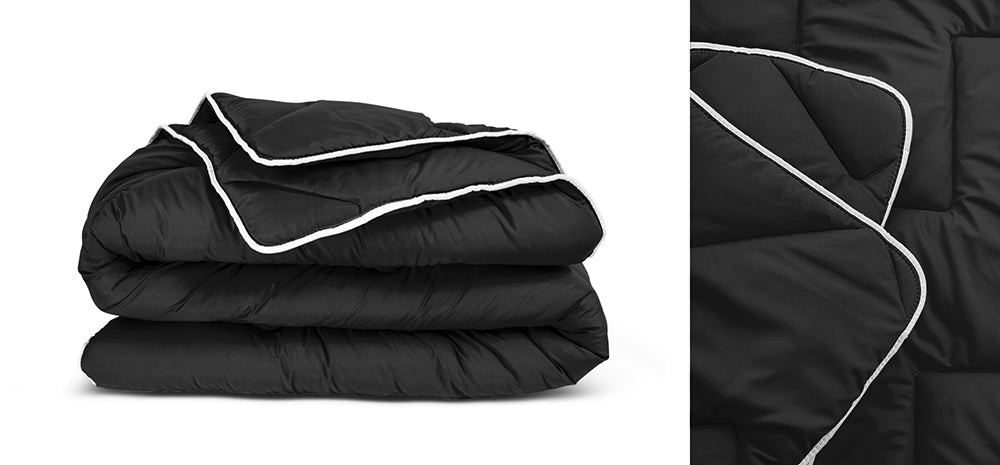 Sleeptime - Lazy Dekbed Zwart - Dekbed en overtrek in-1 - 240 x 200