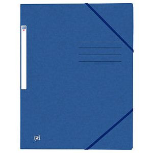 Elastomap oxford top file+ a4 blauw | Omdoos a 10 stuk