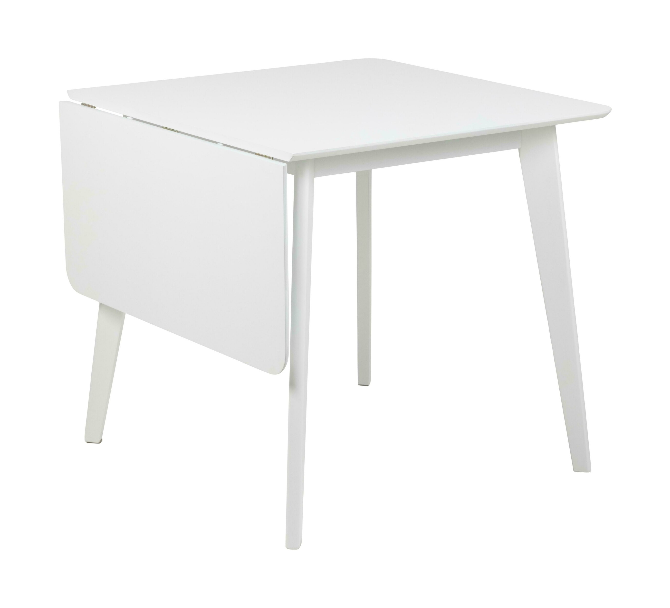 Bendt Uitschuifbare Eettafel 'Torkil' 80-120 x 80cm, kleur Wit