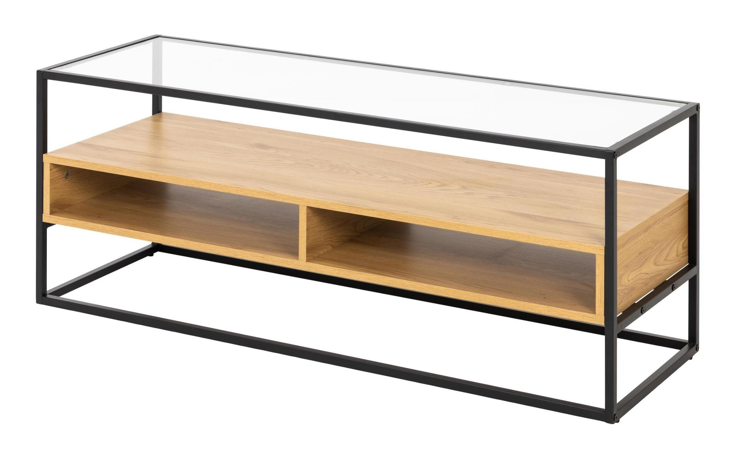 Bendt TV-meubel 'Maikel' Eiken en glas, 120cm